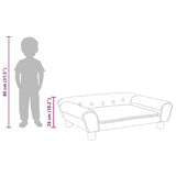 Kids Sofa Light Grey 70x45x26 cm Velvet