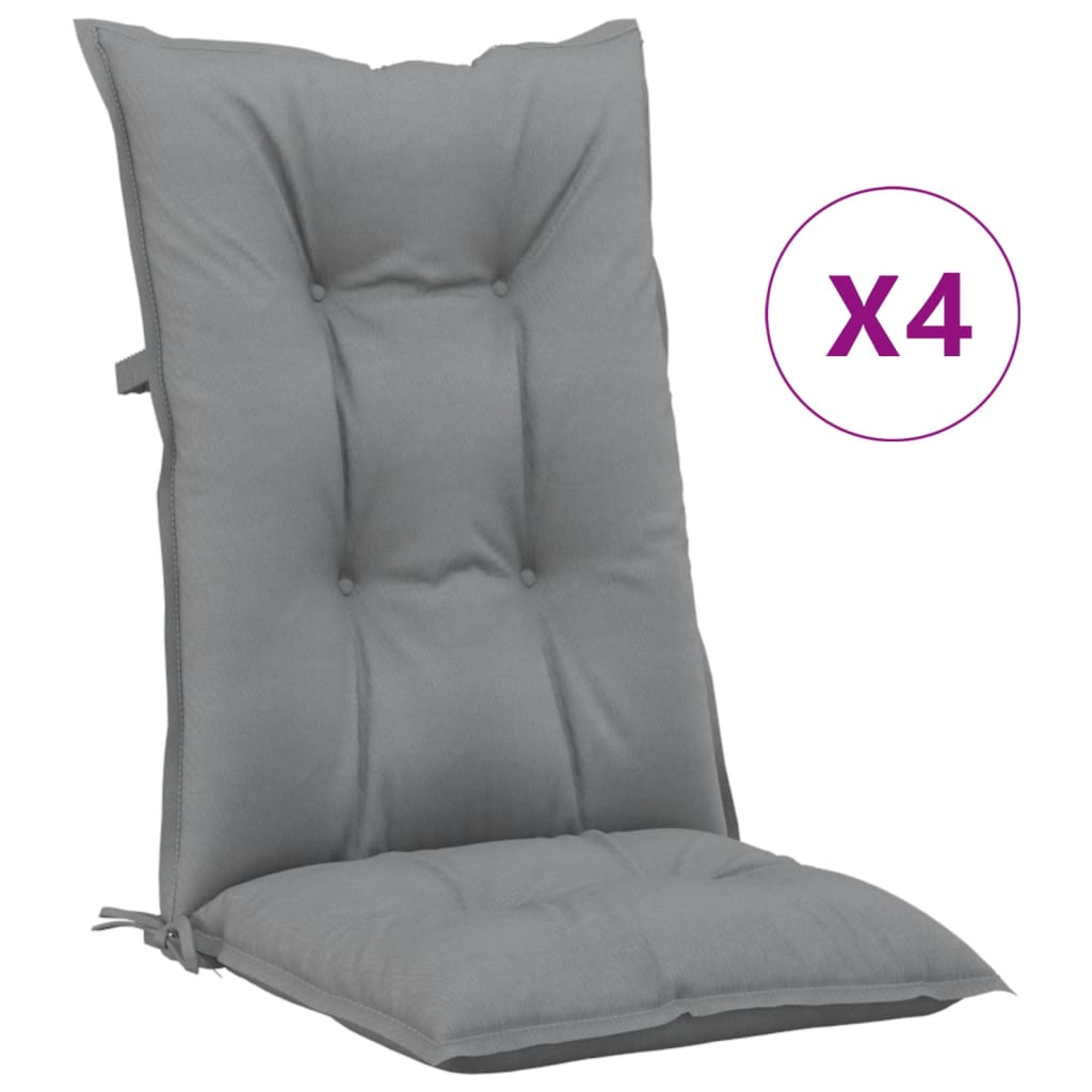 Reclining Folding Chairs with Cushions 4 pcs Solid Wood Teak