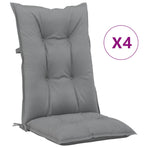 Reclining Folding Chairs with Cushions 4 pcs Solid Wood Teak