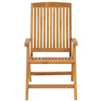 Reclining Folding Chairs with Cushions 4 pcs Solid Wood Teak
