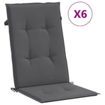 Reclining Folding Chairs with Cushions 6 pcs Solid Wood Teak