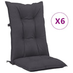 Reclining Folding Chairs with Cushions 6 pcs Solid Wood Teak