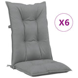 Reclining Folding Chairs with Cushions 6 pcs Solid Wood Teak
