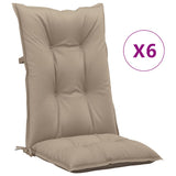 Reclining Folding Chairs with Cushions 6 pcs Solid Wood Teak