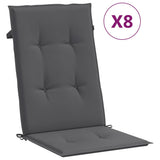Reclining Garden Chairs with Cushions 8 pcs Solid Wood Teak - Extra Image