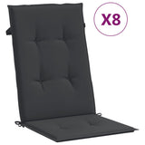 Reclining Garden Chairs with Cushions 8 pcs Solid Wood Teak - Extra Image