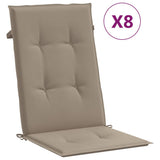 Reclining Garden Chairs with Cushions 8 pcs Solid Wood Teak - Extra Image
