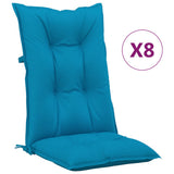 Reclining Folding Chairs with Cushions 8 pcs Solid Wood Teak - Extra Image