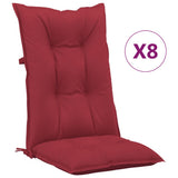 Reclining Garden Chairs with Cushions 8 pcs Solid Wood Teak - Extra Image