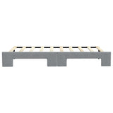 Daybed with Trundle without Mattress Light Grey 90x190 cm