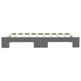 Daybed with Trundle without Mattress Dark Grey 90x190 cm