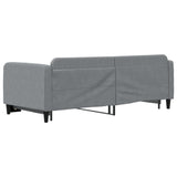 Daybed with Trundle without Mattress Light Grey 90x190 cm - 45-Degree Angle