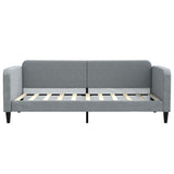 Daybed with Trundle without Mattress Light Grey 90x190 cm - Close-Up Angle
