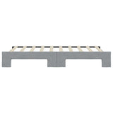 Daybed with Trundle without Mattress Light Grey 90x190 cm