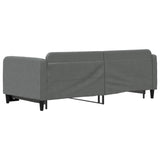 Daybed with Trundle without Mattress Dark Grey 90x190 cm - 45-Degree Angle