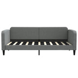 Daybed with Trundle without Mattress Dark Grey 90x190 cm - Close-Up Angle