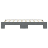 Daybed with Trundle without Mattress Dark Grey 90x190 cm