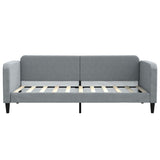 Daybed with Trundle&Drawers without Mattress Light Grey 90x190 cm - Close-Up Angle