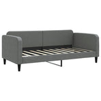 Daybed with Trundle&Drawers without Mattress Dark Grey 90x190 cm