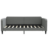 Daybed with Trundle&Drawers without Mattress Dark Grey 90x190 cm - Close-Up Angle