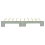 Daybed with Trundle without Mattress Light Grey 90x190 cm