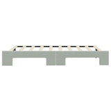 Daybed with Trundle without Mattress Light Grey 90x190 cm
