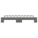 Daybed with Trundle without Mattress Dark Grey 90x190 cm