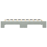 Daybed with Trundle without Mattress Light Grey 90x190 cm