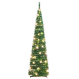 Artificial Christmas Tree Pop-up 50 LEDs Green 120 cm