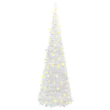 Artificial Christmas Tree Pop-up 100 LEDs White 150 cm - 45-Degree Angle