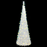Artificial Christmas Tree Pop-up 150 LEDs White 180 cm - Front View