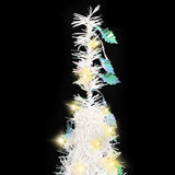 Artificial Christmas Tree Pop-up 150 LEDs White 180 cm - Side View