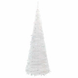 Artificial Christmas Tree Pop-up 200 LEDs White 210 cm