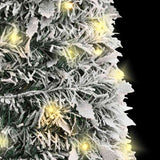 Artificial Christmas Tree Pop-up Flocked Snow 50 LEDs 120 cm - Top-Down View