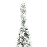 Artificial Christmas Tree Pop-up Flocked Snow 100 LEDs 150 cm - Close-Up Angle