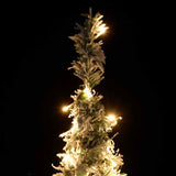 Artificial Christmas Tree Pop-up Flocked Snow 150 LEDs 180 cm - Side View