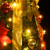 Artificial Christmas Tree Pop-up 50 LEDs Green 120 cm - Side View