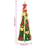 Artificial Christmas Tree Pop-up 50 LEDs Green 120 cm