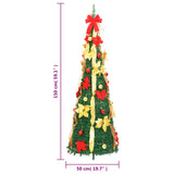 Artificial Christmas Tree Pop-up 100 LEDs Green 150 cm - Extra Image