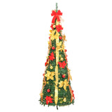 Artificial Christmas Tree Pop-up 150 LEDs Green 180 cm - Top-Down View