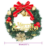 Christmas Wreath with 20 LEDs Green 45 cm - Extra Image