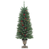 Artificial Christmas Trees 2 pcs 100 LEDs Green 120 cm - Top-Down View