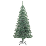 Artificial Christmas Tree with Flocked Snow Green 180 cm - Front View