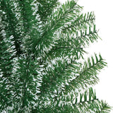 Artificial Christmas Tree with Flocked Snow Green 210 cm