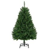 Artificial Hinged Christmas Tree with Stand Green 150 cm - Front View