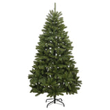 Artificial Hinged Christmas Tree with Stand Green 210 cm - Front View