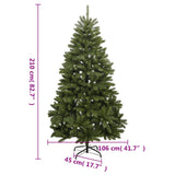 Artificial Hinged Christmas Tree with Stand Green 210 cm - Low Angle