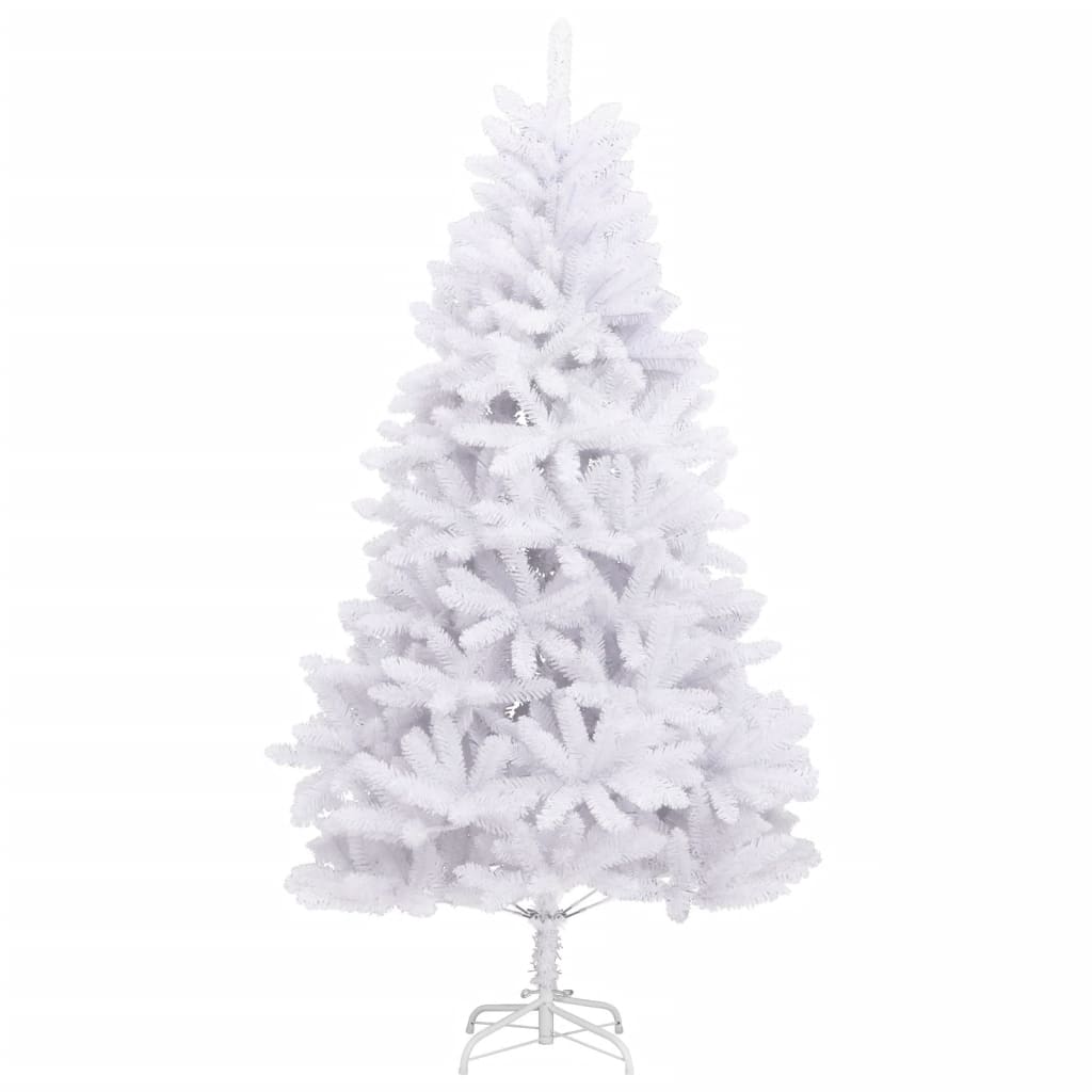 Artificial Hinged Christmas Tree with Stand White 180 cm