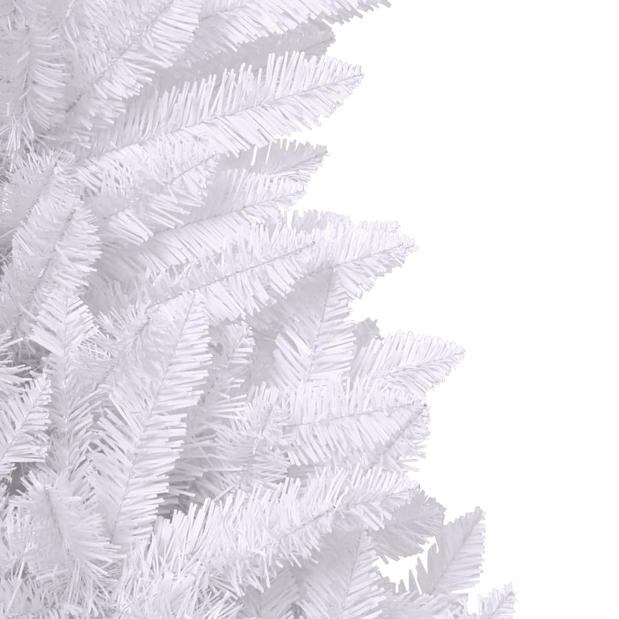 Artificial Hinged Christmas Tree with Stand White 180 cm