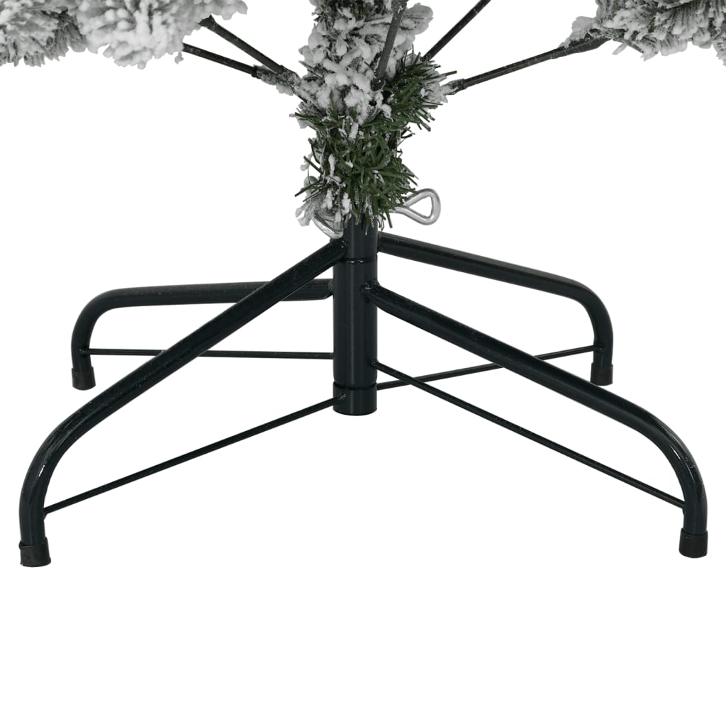 Artificial Hinged Christmas Tree with Flocked Snow 120 cm
